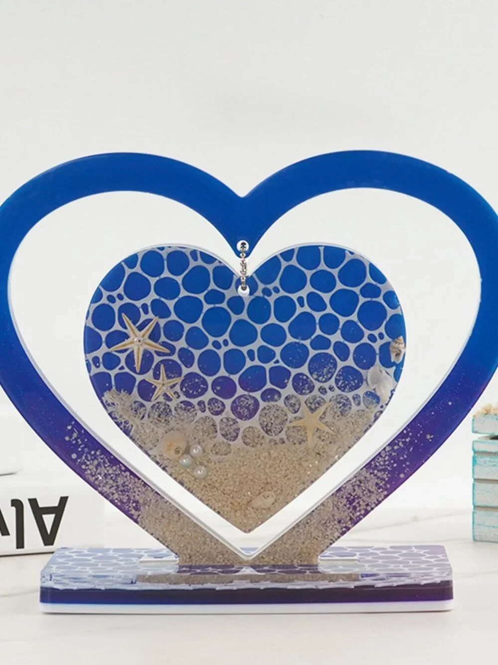Large Heart Resin Molds, Silicone Molds for Epoxy Resin, Heart Shaped Photo Fram